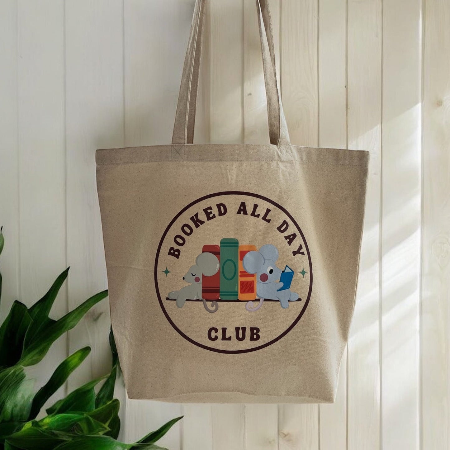 Booked All Day Club | Tote Bag