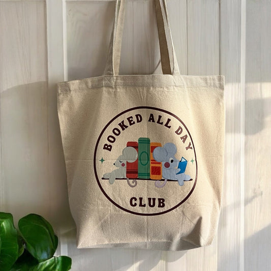 Booked All Day Club | Tote Bag