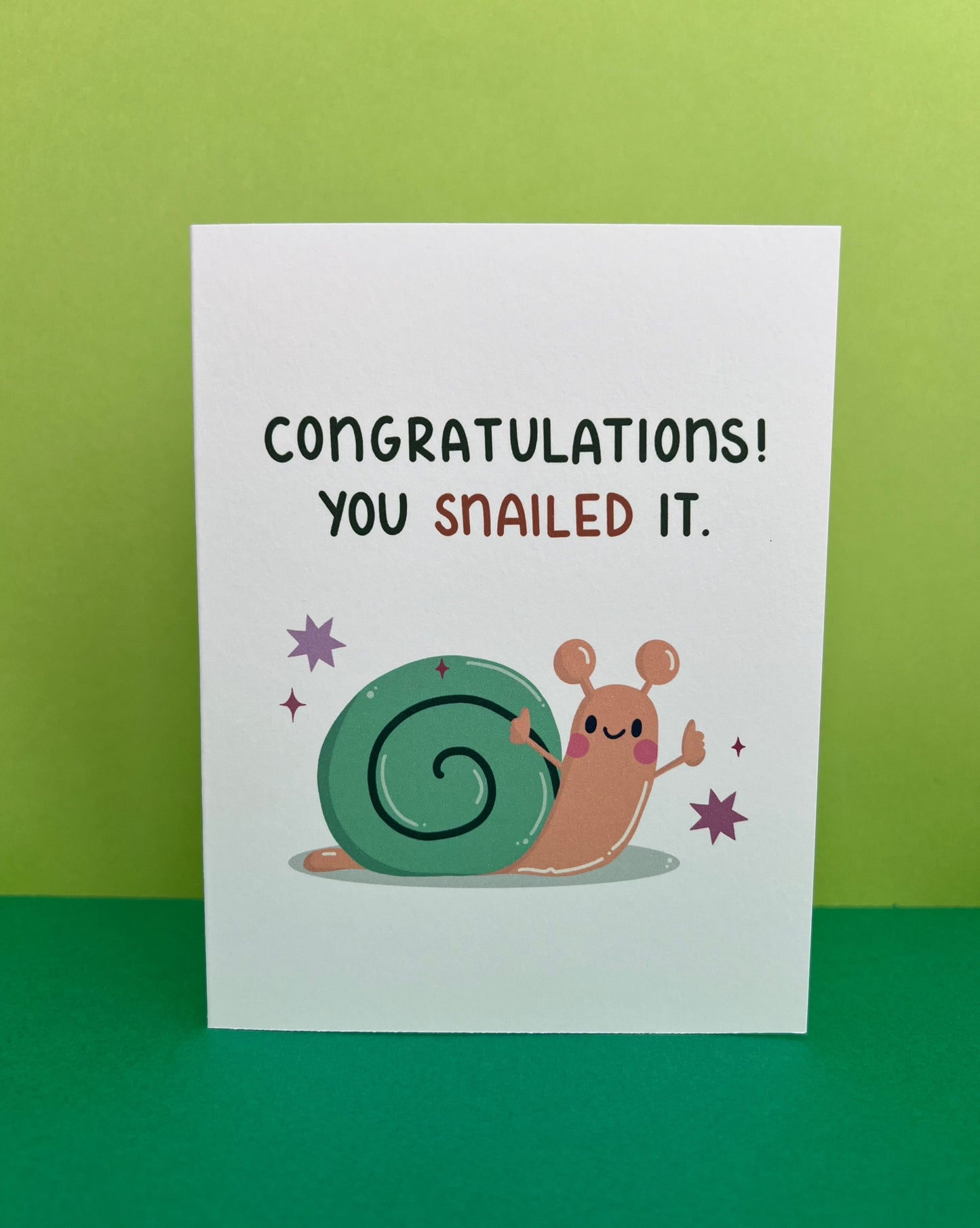 Congratulations! You Snailed It.