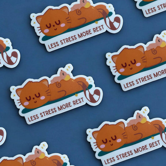 Less Stress More Rest | Sticker