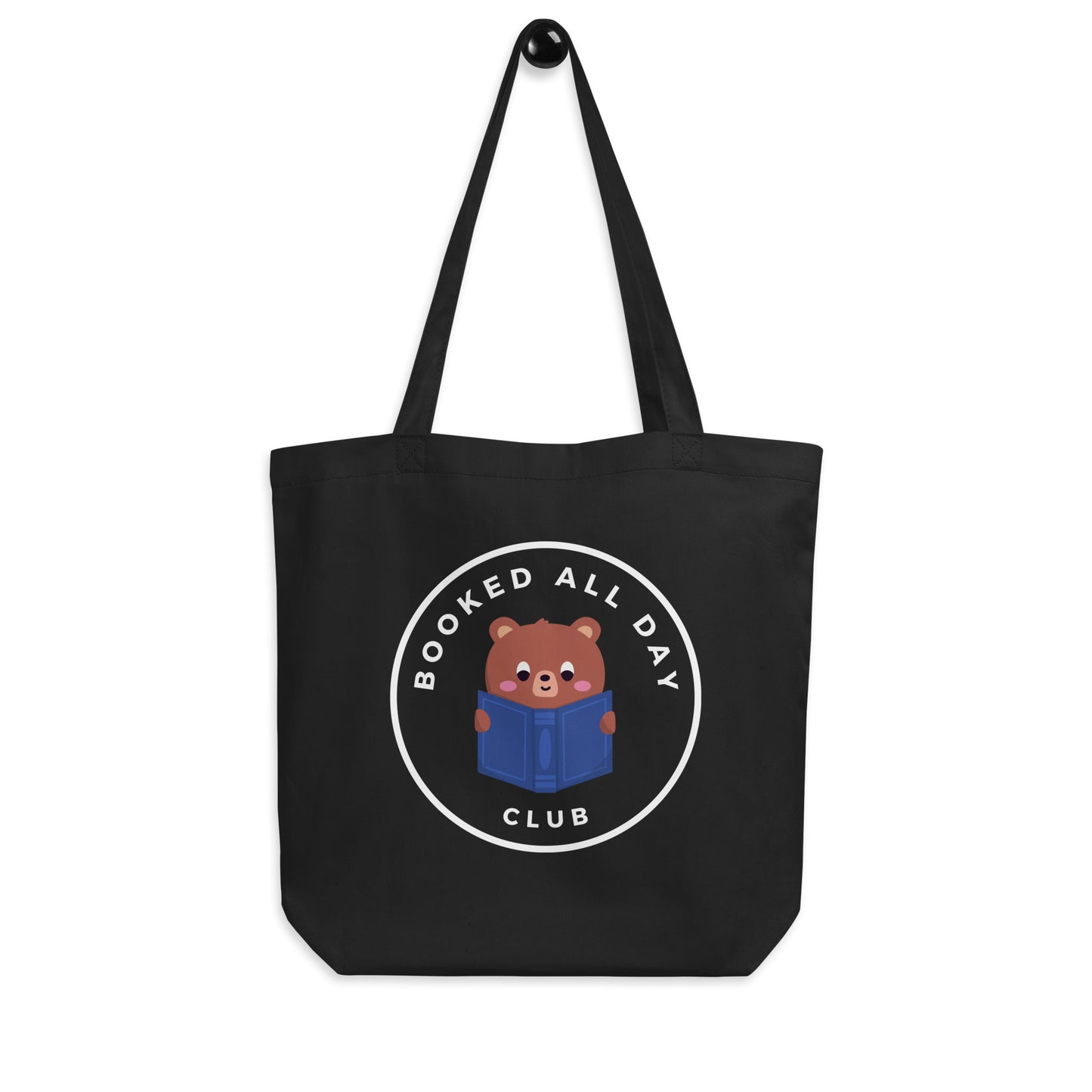 Booked All Day - Canvas Tote Bag