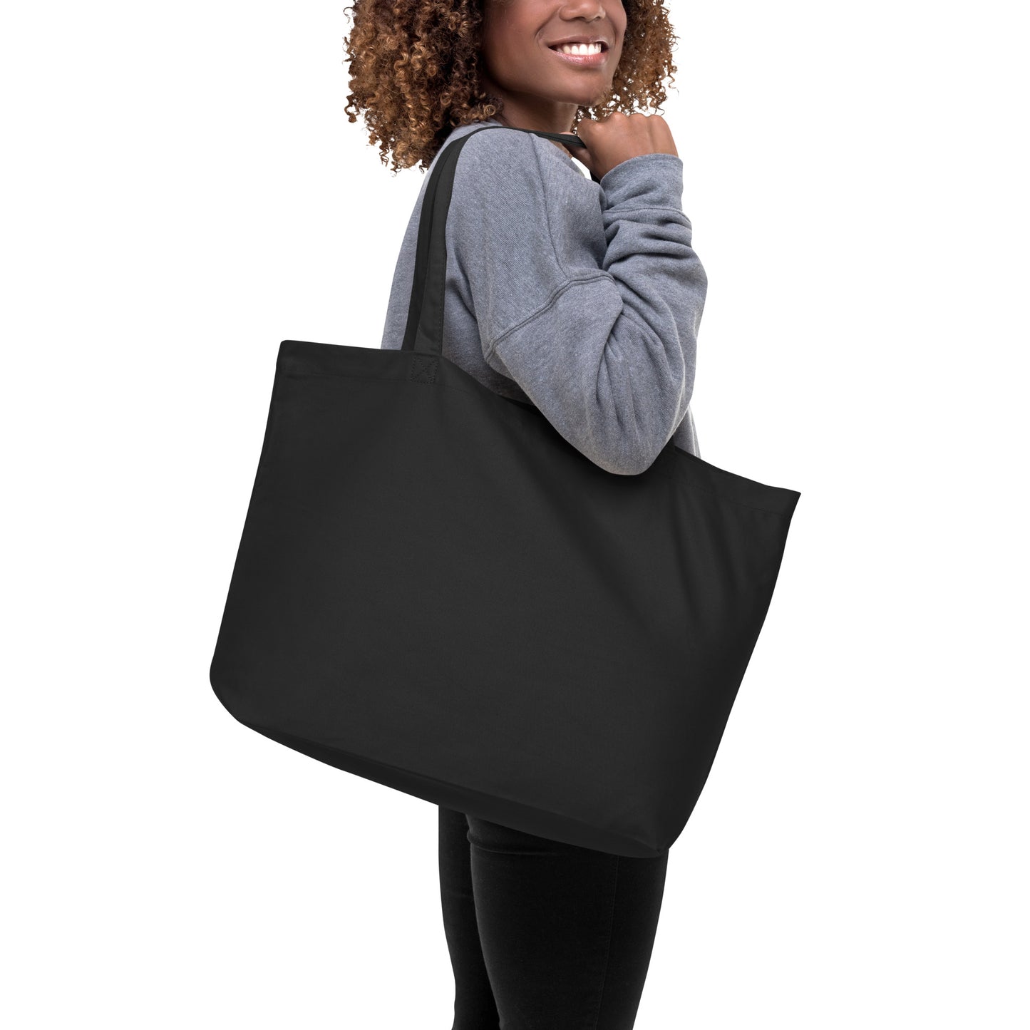 Booked All Day - Large Canvas Tote Bag