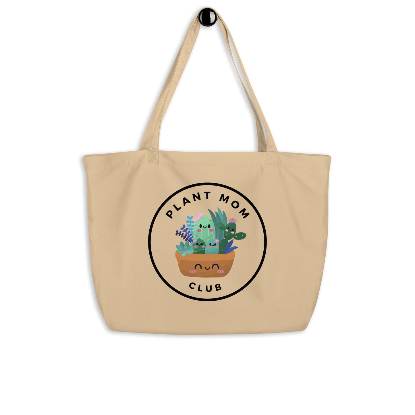 Plant Mom Club - Large Canvas Tote Bag