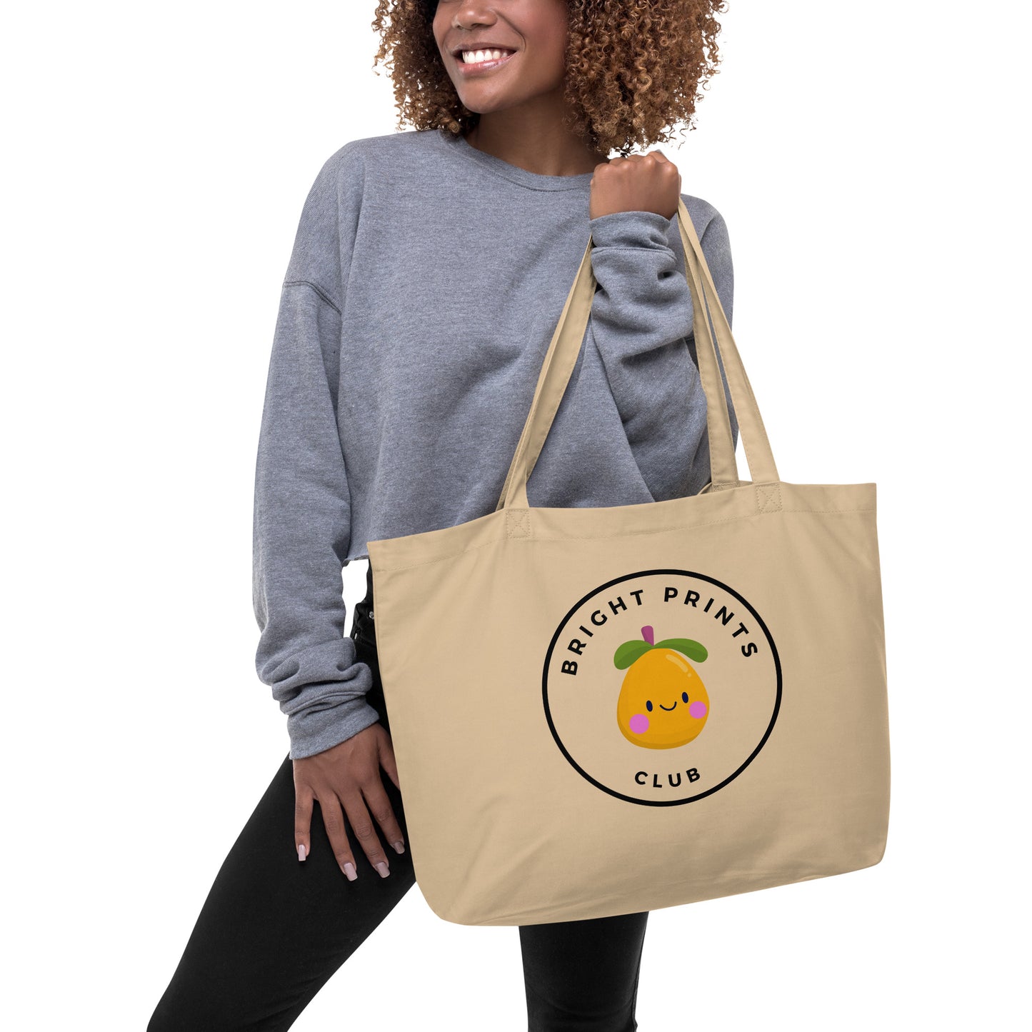 Bright Prints Club - Large Canvas Tote Bag