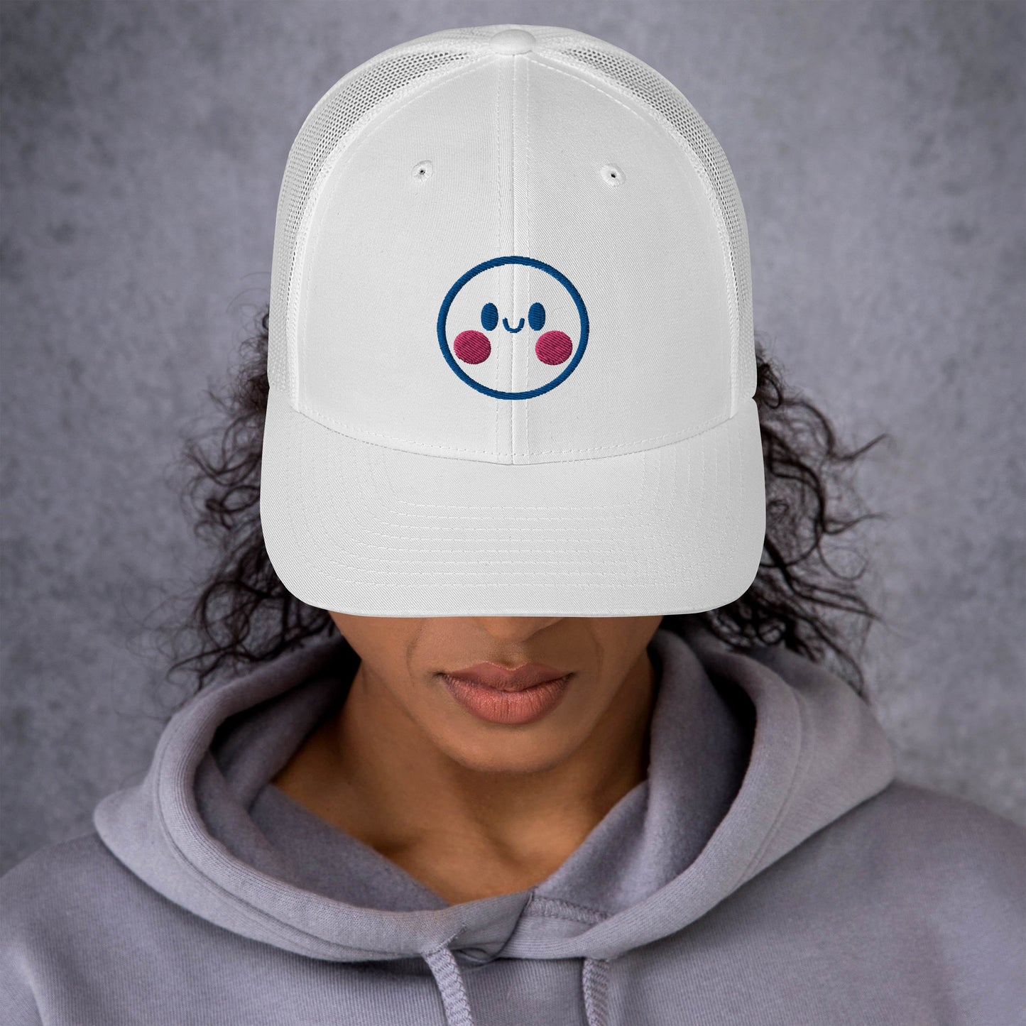 Smiley - Embroidered Trucker Cap